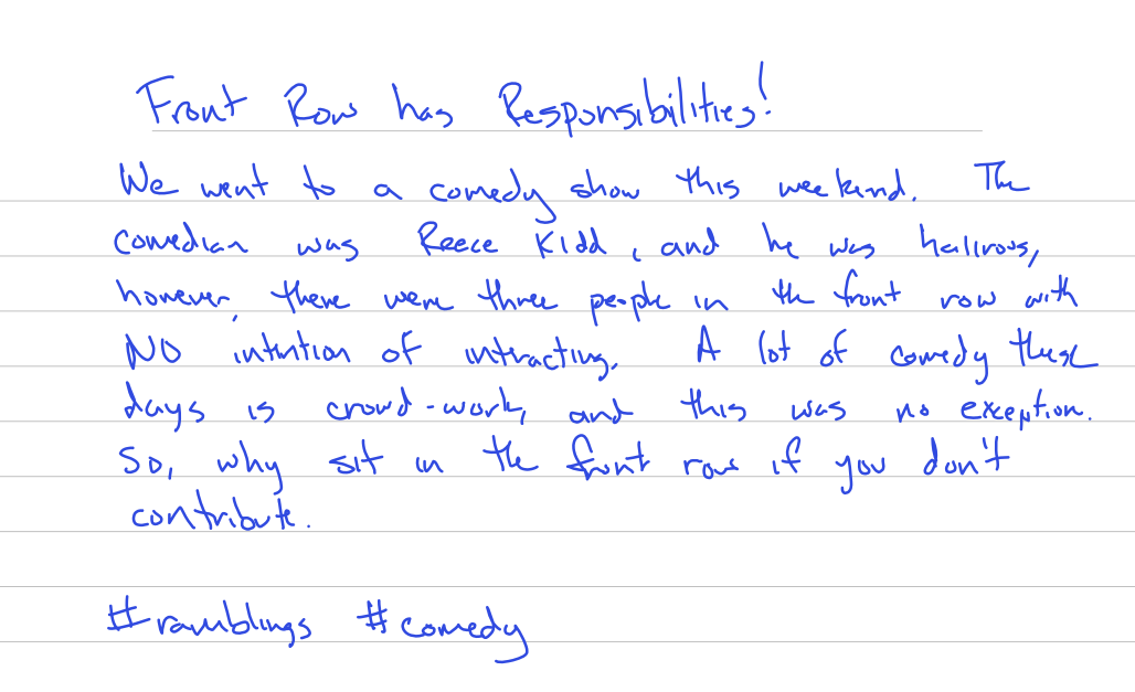 handwritten page